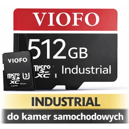 VIOFO microSDHC 512GB Industrial V30 karta pamięci do kamer samochodowych